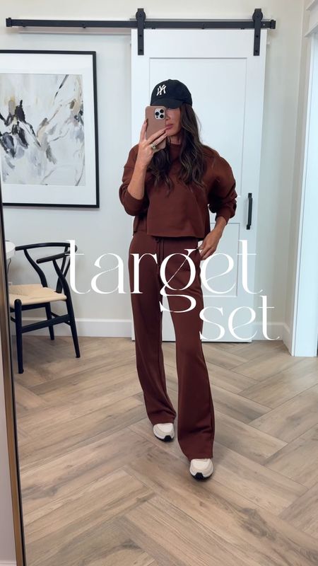 This set from Target is everything…so soft and a very cool vibe 
Pants are high rise and amazing sz  xs
Pullover runs a little big .. I sized up to a medium but would prefer a small 
Transitioning to hotter days throw over the shoulder with my go to Amazon tee
#ltku

#LTKfindsunder50 #LTKstyletip #LTKVideo
