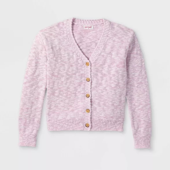 Girls' V-Neck Button-Down Cardigan - Cat & Jack™ | Target