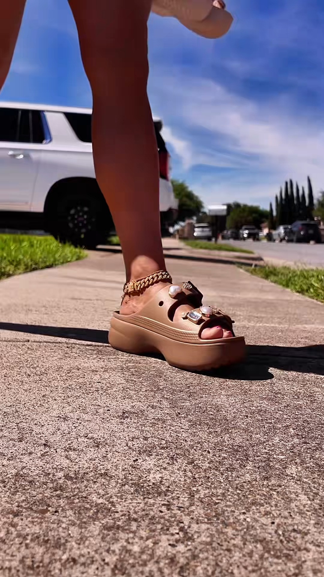 The new crocs sandals will go so fast! #crocs #crocssandals #crocssaturdaysandals #platformsandals #ad @Crocs  

 #LTKootd #LTKWorkwear #LTKTravel