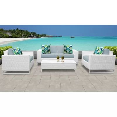 Menifee 5 Piece Sofa Seating Group with Cushions Sol 72 Outdoor | Wayfair North America
