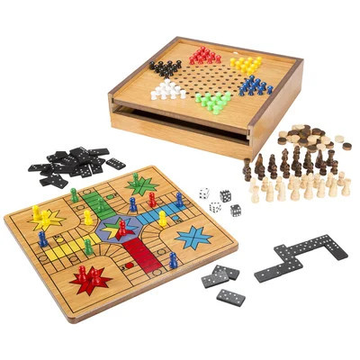 Hey Play 7-in-1 Combo Board Game and Chess Set | Wayfair North America