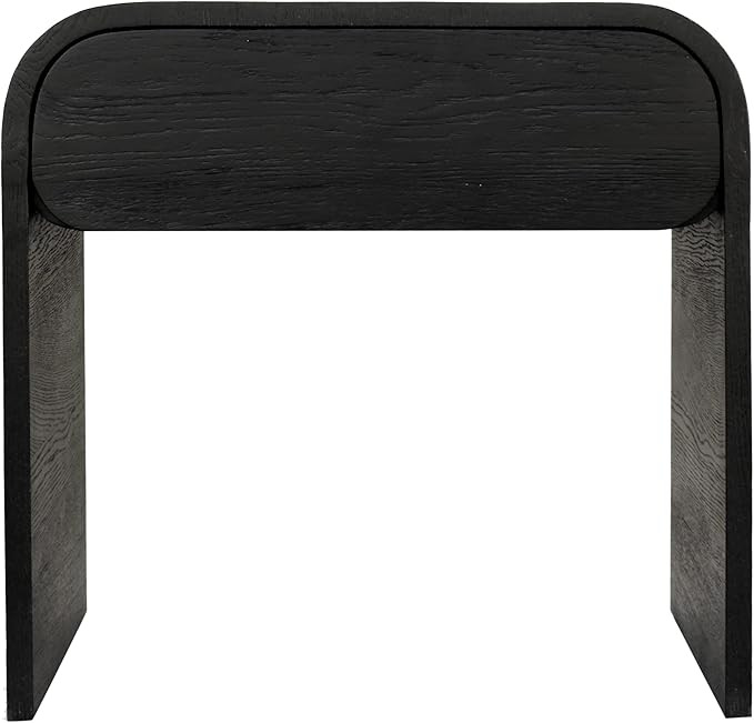 Meridian Furniture Cresthill Collection Mid-Century Modern Nightstand, 24" W x 18" D x 23" H, Bla... | Amazon (US)