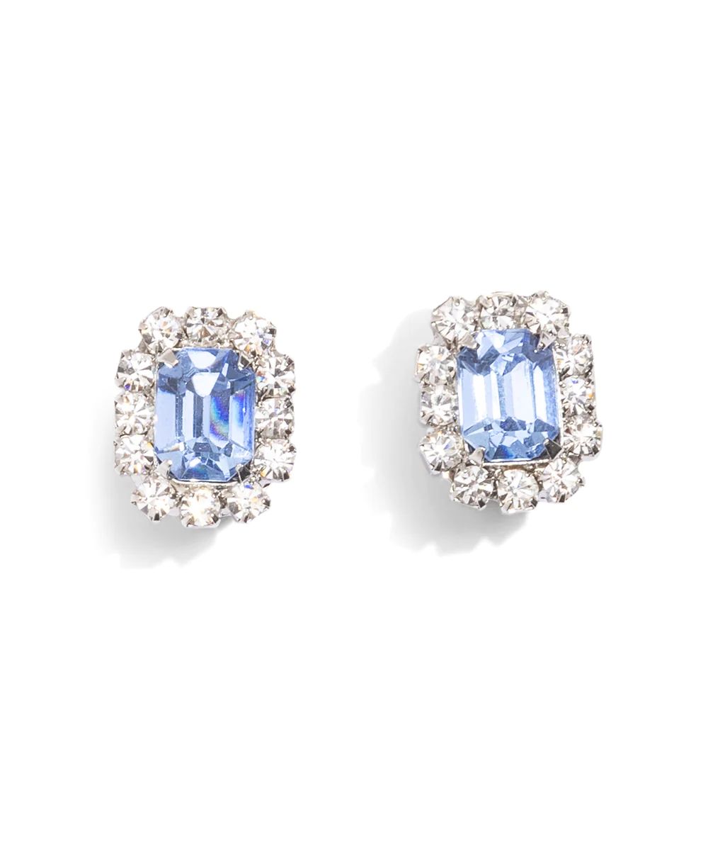 Tati Studs in Light Sapphire | Loren Hope Designs