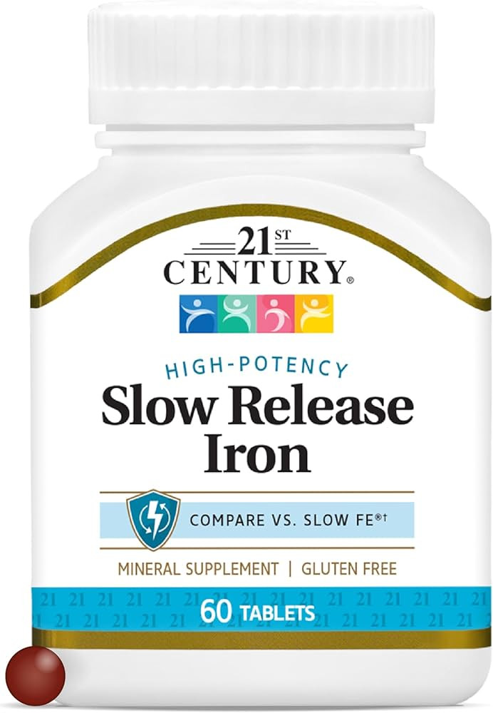 21st Century Slow Release Iron Tablets, 60 Count | Amazon (US)