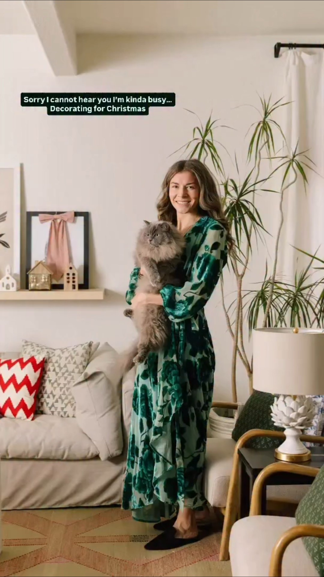 We hard-launched Christmas on November 1st. It was literally on the calendar. Before I even came downstairs, Matt had every Christmas box stacked and the tree standing tall. 🎄

This #haddadtreehouse doesn’t ease into Christmas…it commits.

For us, decorating early is about stretching the season of joy, memory, and meaning as long as we can. And yes…we turn the lights on every single night. ✨

(Also… studies show people who decorate early for Christmas are happier—so we’re calling this research-backed.) Same for cats—I can confirm under the tree is Wren’s ultimate happy place. 🎄🐈‍⬛ 

Design // @peggyhaddadinteriors 
Photography // @amandaproudfit 
Florals // @ariannafloral 
Tablescapes // in collaboration with @southernmtngirl