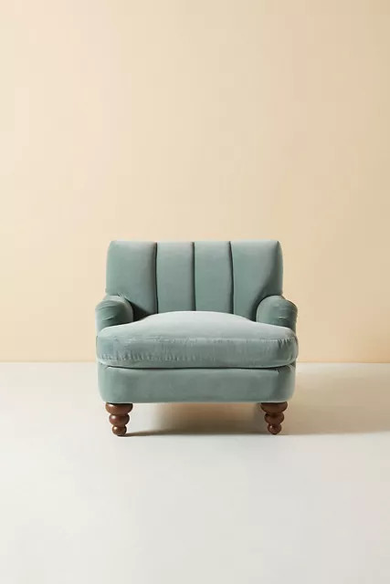 Channel-Tufted Occasional Chair | Anthropologie (US)