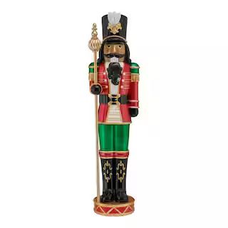 Home Accents Holiday 3.5 ft Nutcracker With Staff 22DK01086 - The Home Depot | The Home Depot