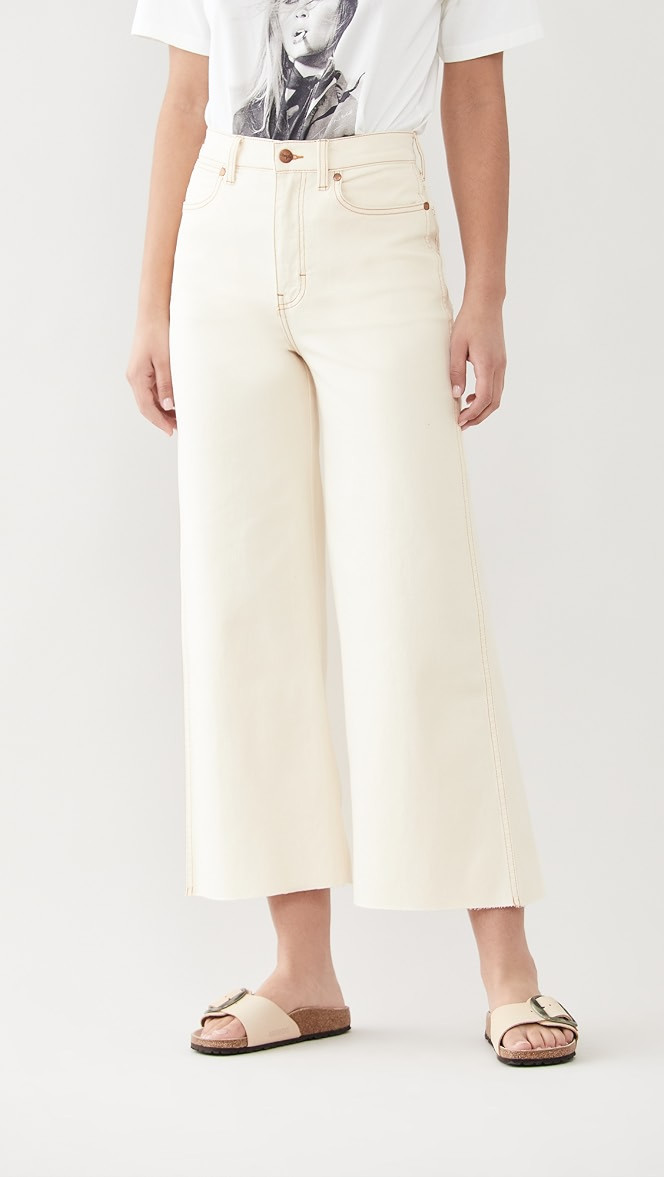 High Rise Wide Leg Crop Jeans | Shopbop