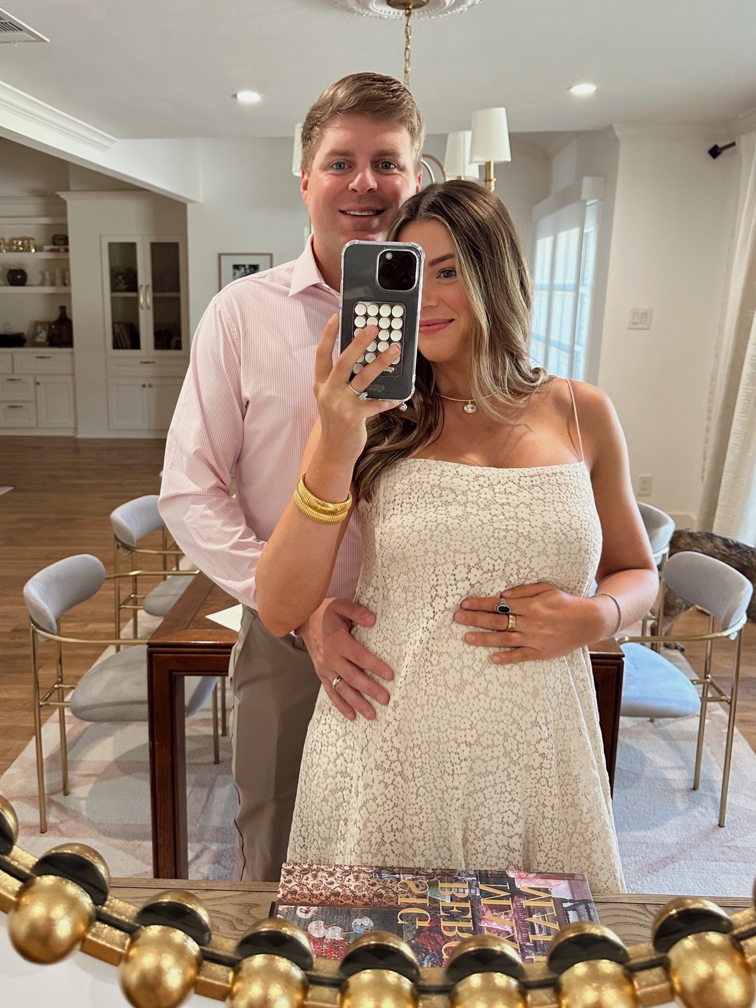 What we wore to our baby shower dress! This white baby shower dress is so cute. Gender neutral baby shower dress or good for a girl or boy! 

#LTKBump #LTKFindsUnder100 #LTKStyleTip