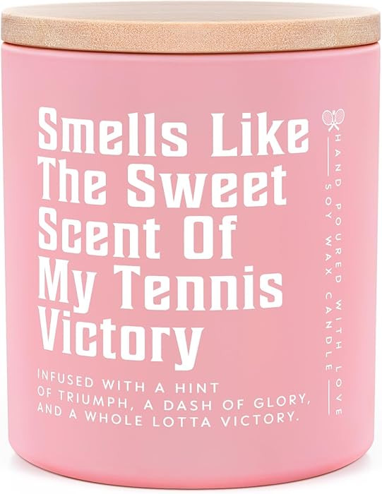 Tennis Gifts for Women, Lavender Scented Candle, Cool Gifts for Tennis Lovers/Girl/Coach/Player/F... | Amazon (US)