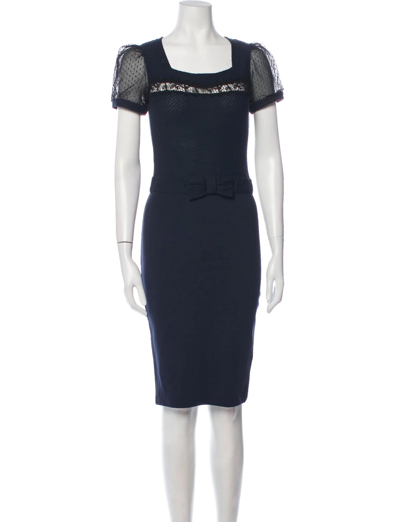 Square Neckline Knee-Length Dress | The RealReal