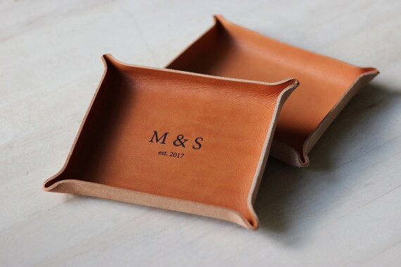 Leather Tray for Keys // Third Leather Anniversary Gift for | Etsy | Etsy (US)