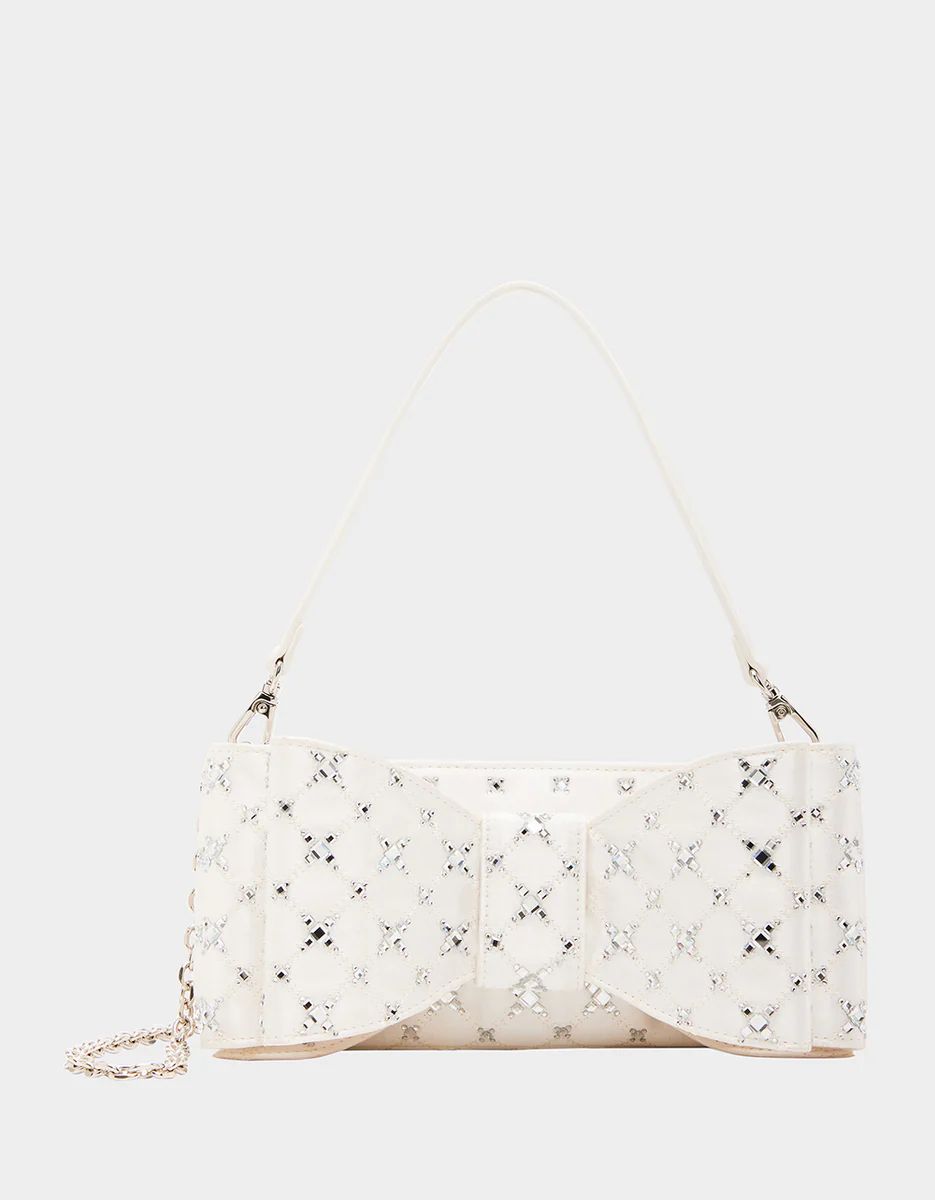 TIE THE KNOT BOW BAG IVORY | Betsey Johnson