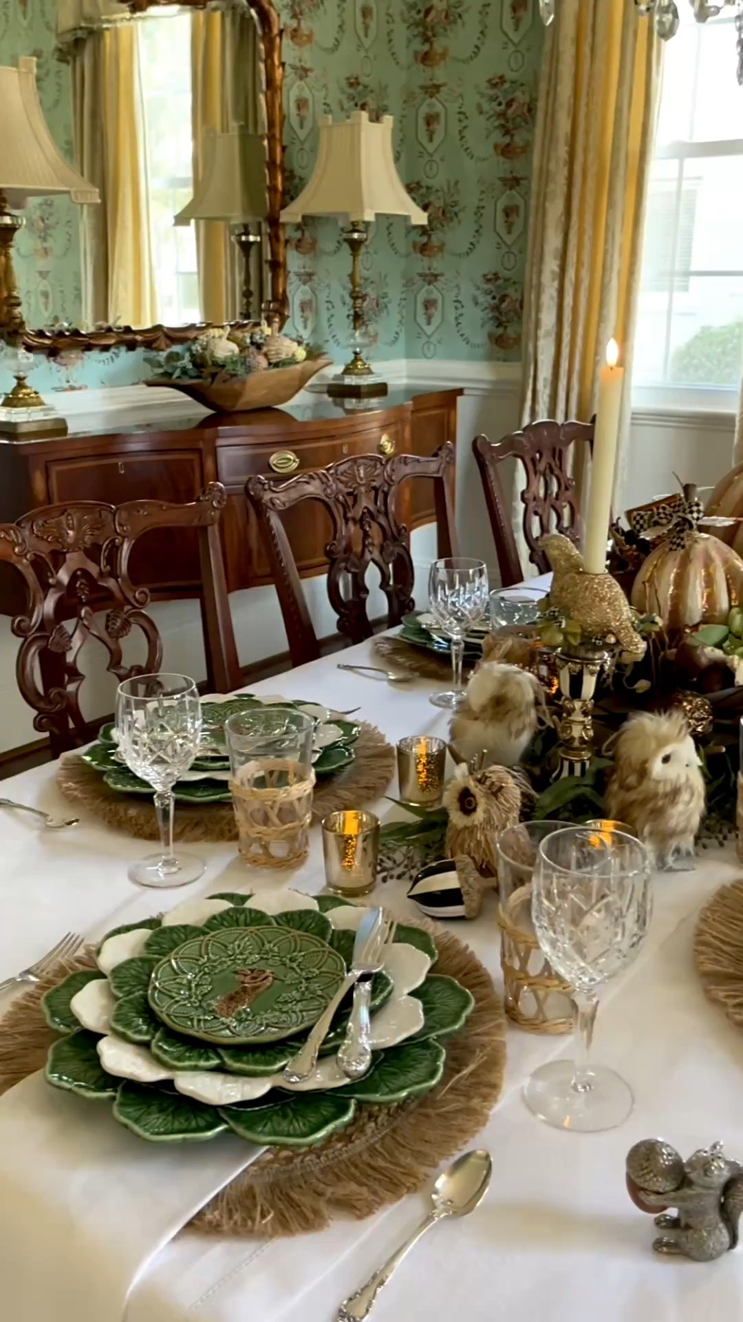 One of my all-time favorite fall tables, originally styled in our old home. Soft tones, layered textures, and candlelight make such a lovely setting for an autumn dinner or Thanksgiving gathering.

Shop available pieces and similar finds to recreate the look. The original centerpiece is no longer available; the linked alternative offers a similar feel.

#LTKHome #LTKSeasonal #LTKHoliday

#LTKSeasonal #LTKHome