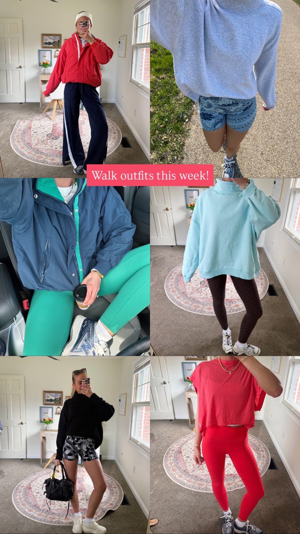 What I wore on my walks this week 🩵🦚🍓⚡️

#LTKActive #LTKselfcare #LTKootd