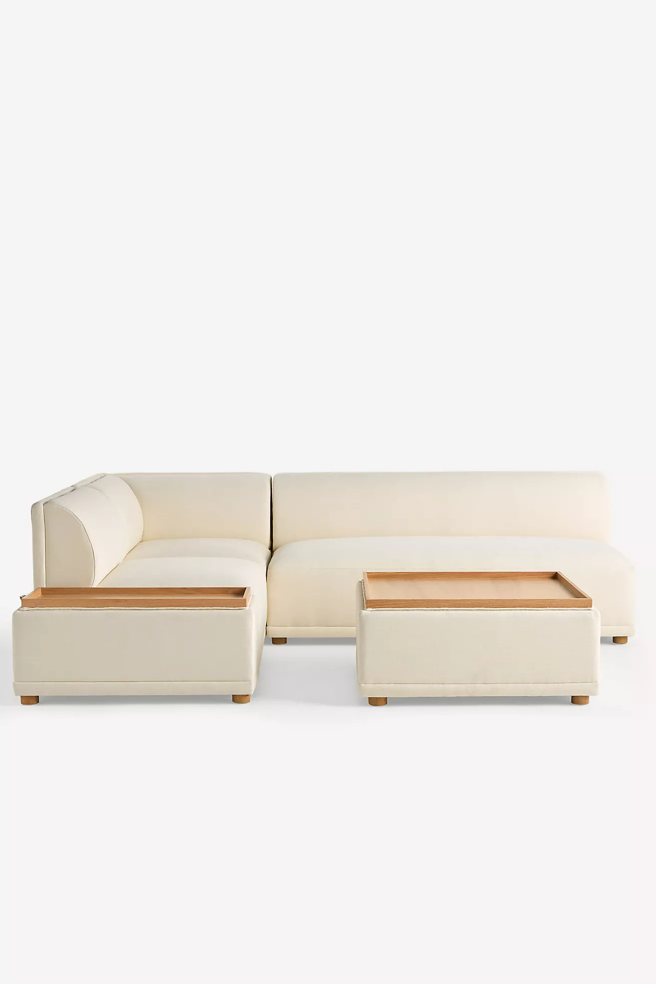Celine Performance Weave Modular Armless Sofa | Anthropologie (US)