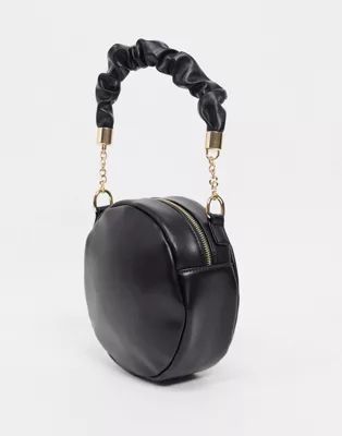 SVNX circle bag with scruchie strap in black | ASOS (Global)