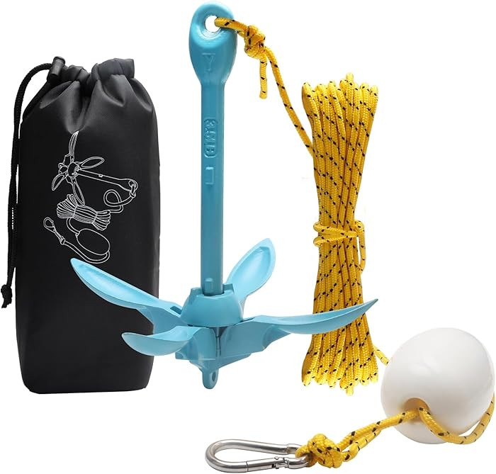 Amazon.com : BocBoz Kayak Anchor Boat Anchor for Kayaks, Canoes, SUP Paddle Boards & Jet Skis, Fo... | Amazon (US)
