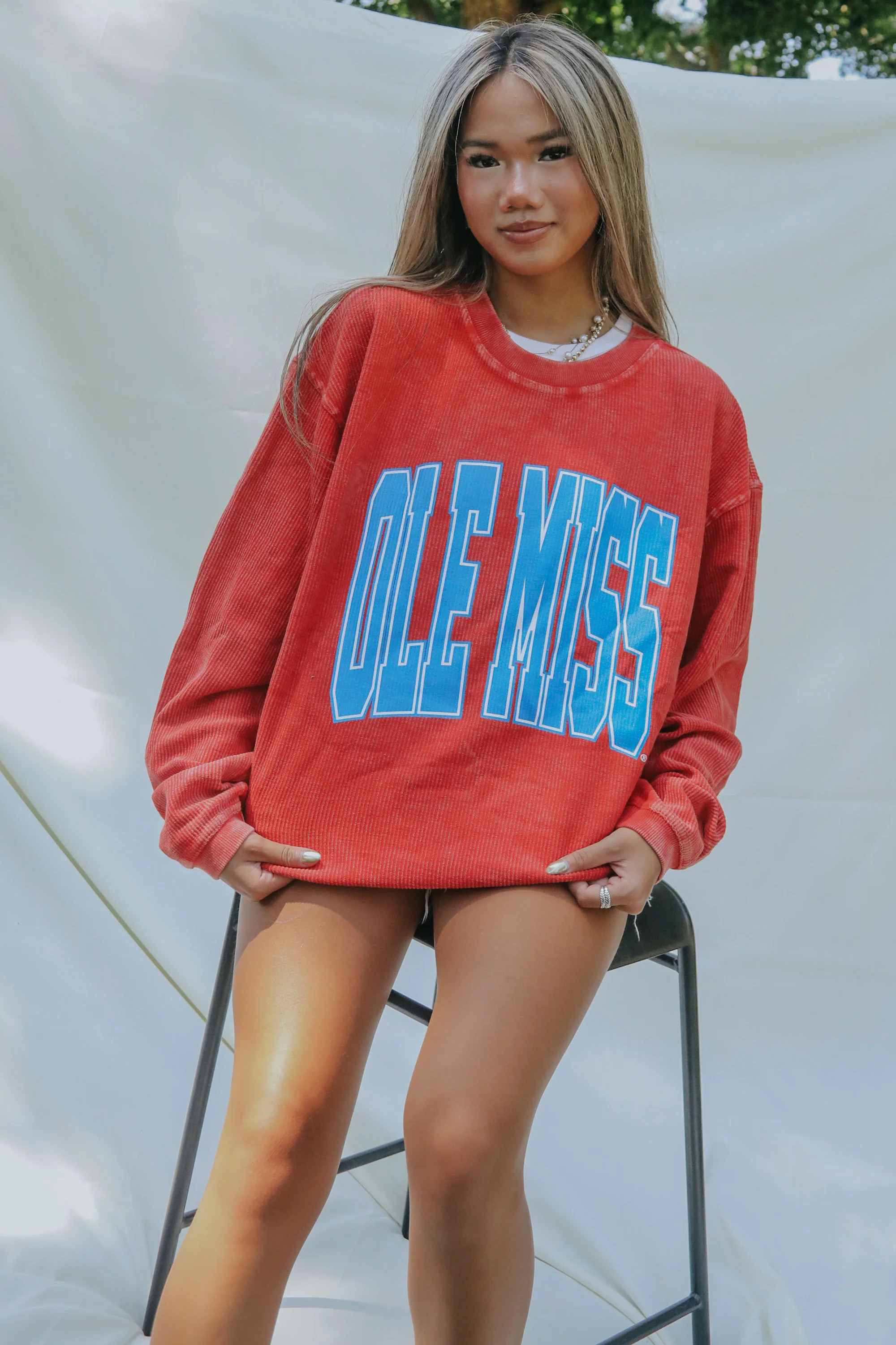 charlie southern: ole miss collegiate corded sweatshirt - 2023 | RIFFRAFF