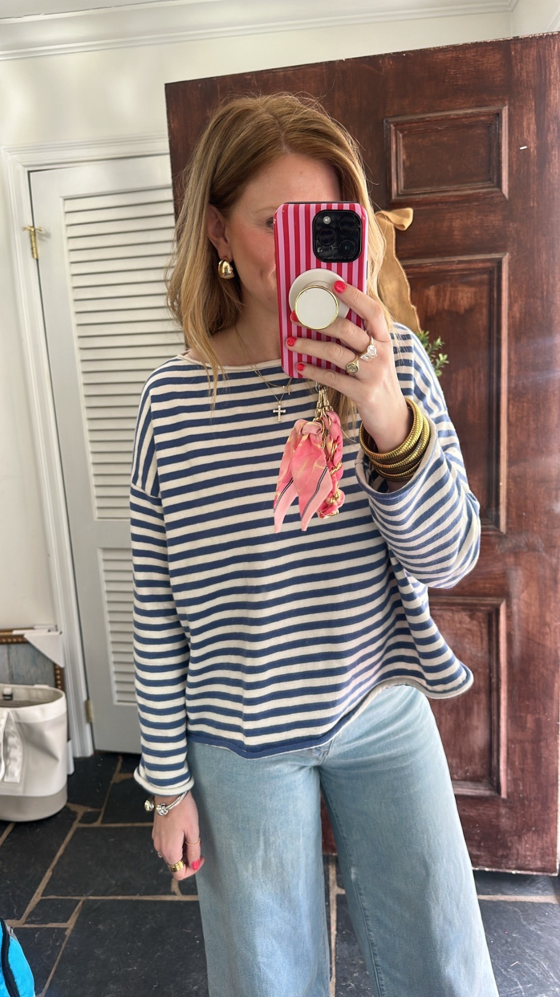 Loving this striped boatneck sweater from aerie! Also in solids. In size M