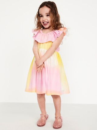 Sleeveless Ruffled Fit and Flare Dress for Toddler Girls | Old Navy (US)