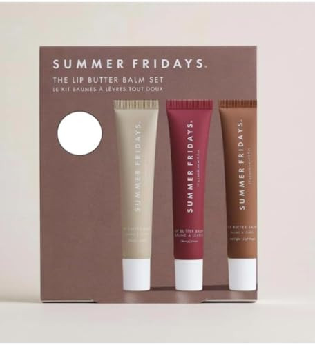 Summer Fridays Lip Butter Balm Trio: Vanilla, Vanilla Beige, and Brown Sugar, 3 Count (Pack of 1) | Amazon (US)