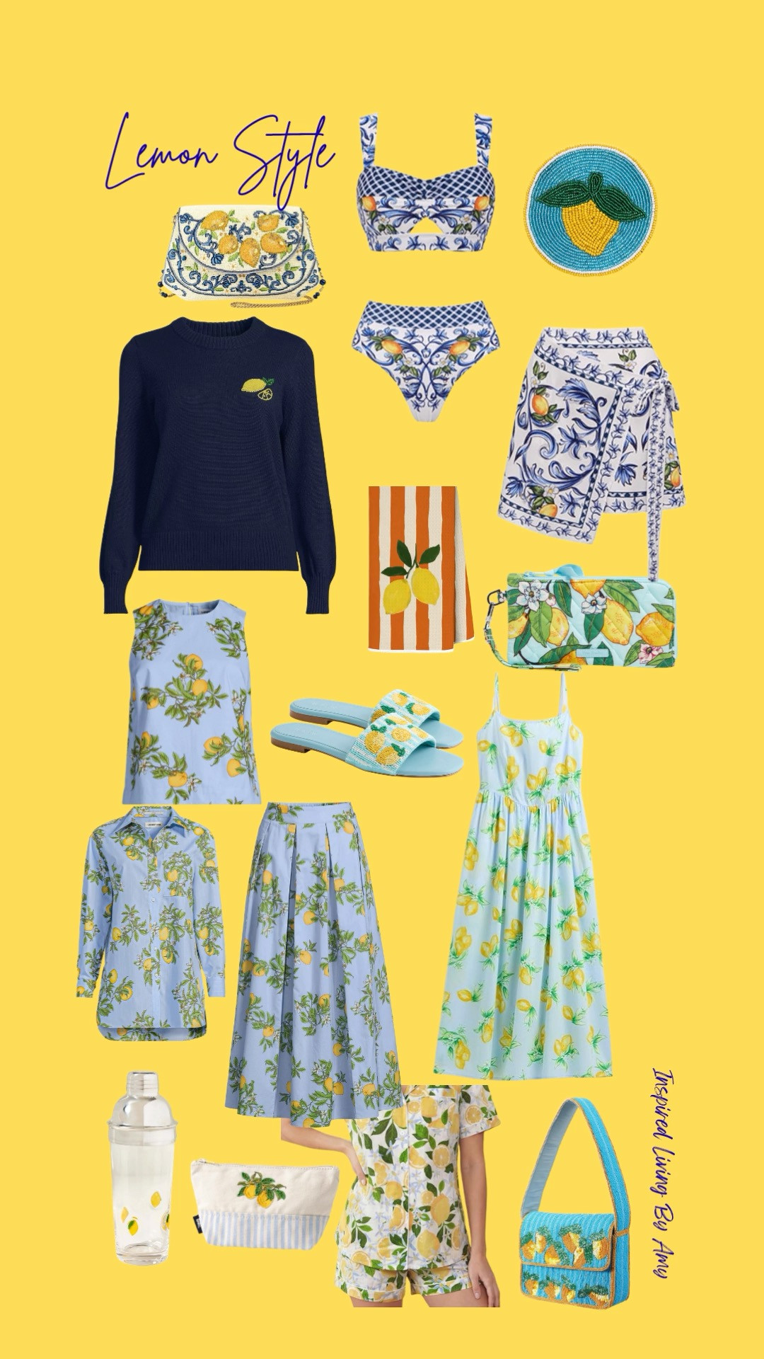 Summer Style, Lemon Print, Lemon Dress, Summer Fashion, Lemon Aesthetic, Outfit Ideas, European Summer, Resort Wear, Style Over 40, Style Over 50 

 #LTKmomlife #LTKSeasonal #LTKOver40