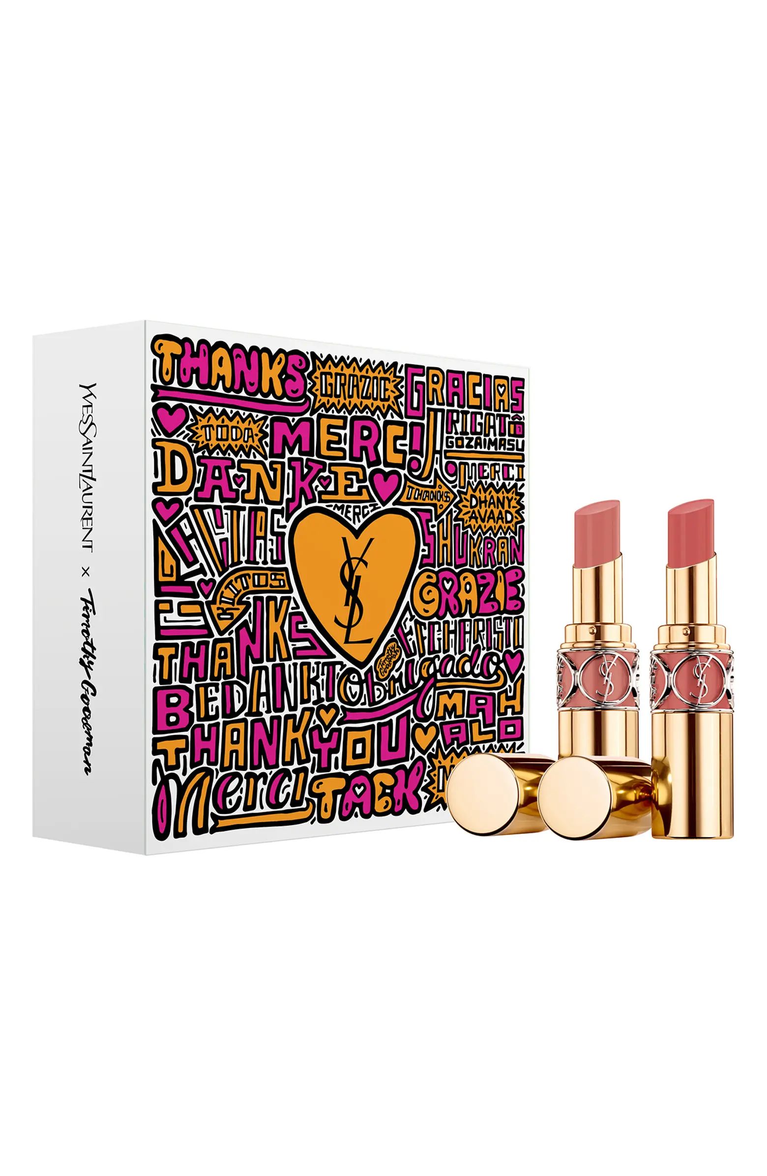 Yves Saint Laurent Rouge Volupté Shine Oil-in-Stick Lipstick Balm Duo Set $86 Value | Nordstrom | Nordstrom
