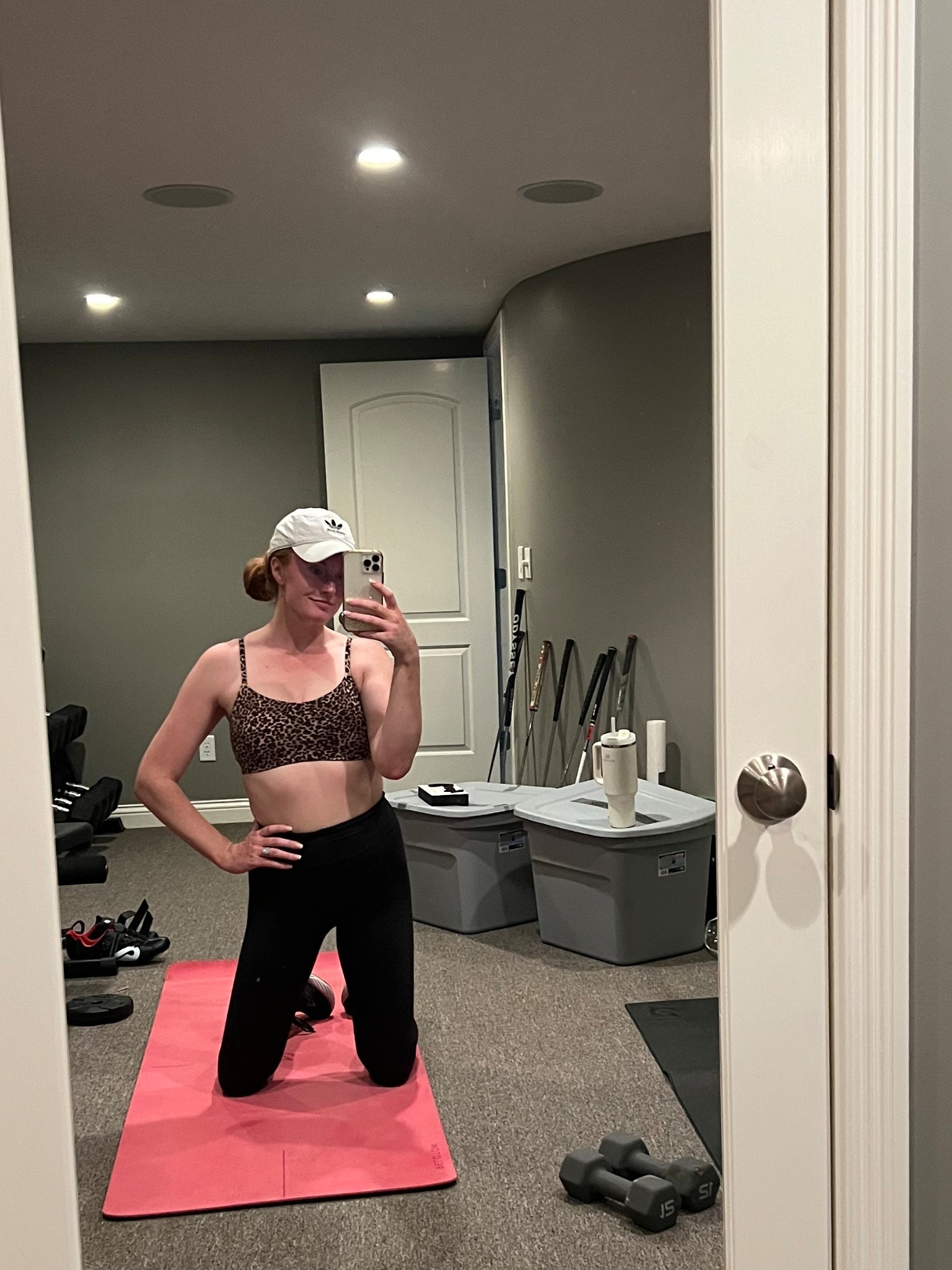 Target sports bra fits true to size, wearing medium

Activewear - workout - leopard print - fall style 

#LTKSeasonal #LTKFindsUnder50 #LTKActive