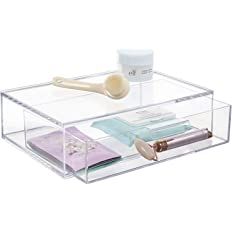 Amazon.com: STORi Audrey Stackable Clear Plastic Organizer Drawer | 12-Inches Wide | Organize Eye... | Amazon (US)