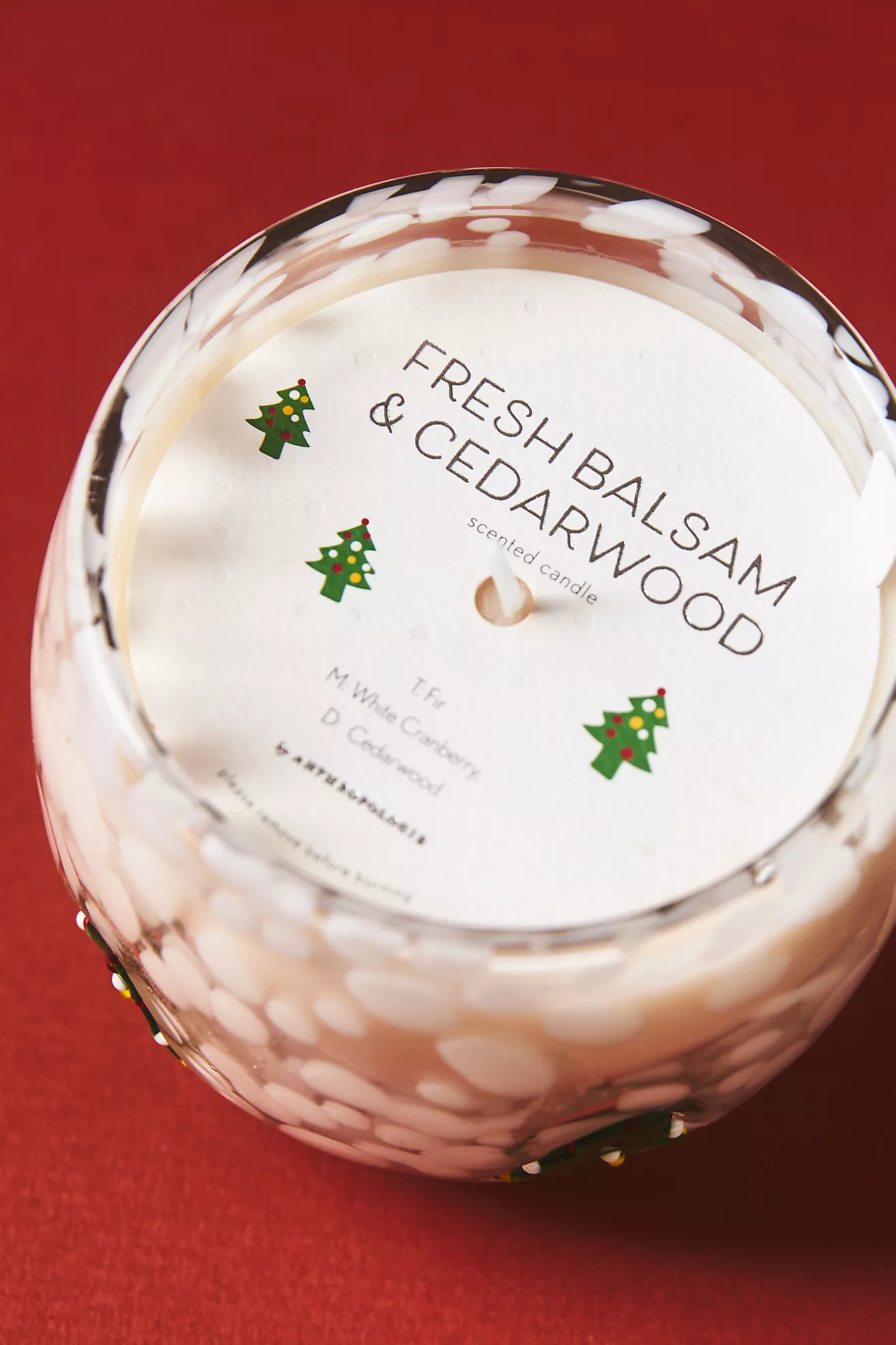 Icon Woody Fresh Balsam & Cedarwood Glass Candle | Anthropologie (US)