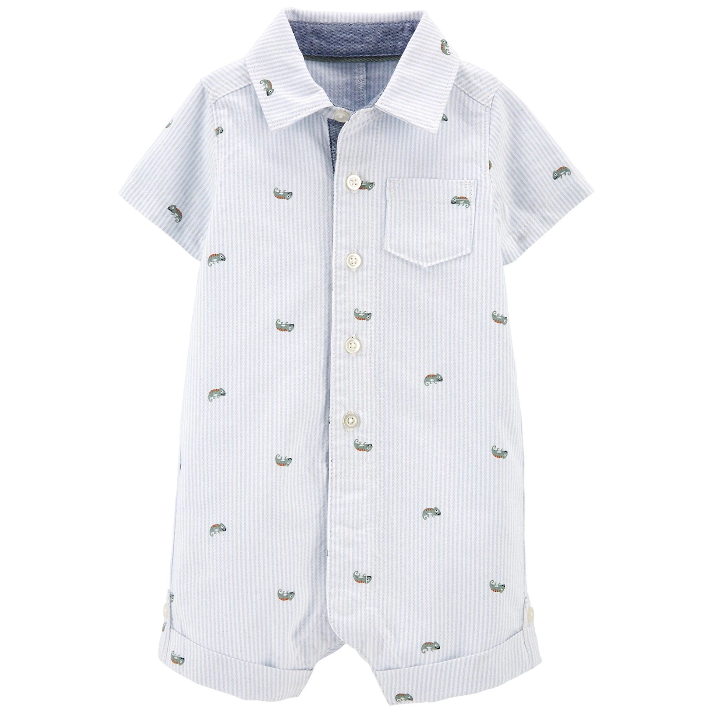 Baby Boy Carter's Chameleon Oxford Button-Front Romperby Carter's(1 reviews) | Kohl's