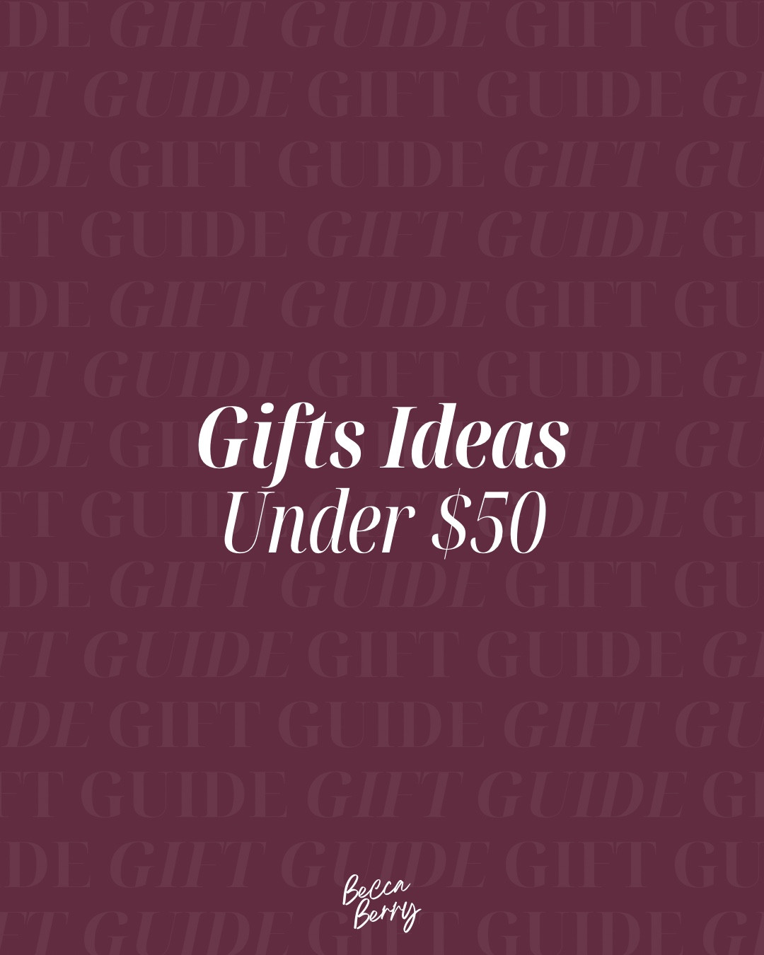 Gift ideas under $50

#LTKHoliday #LTKBeauty #LTKFindsUnder50