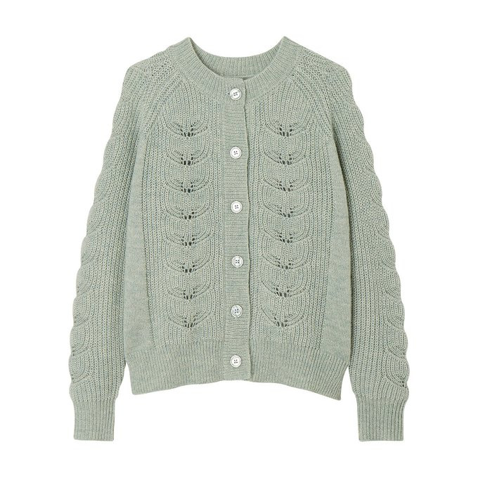 Cardigan pointelle, polyester recyclé | La Redoute (UK)