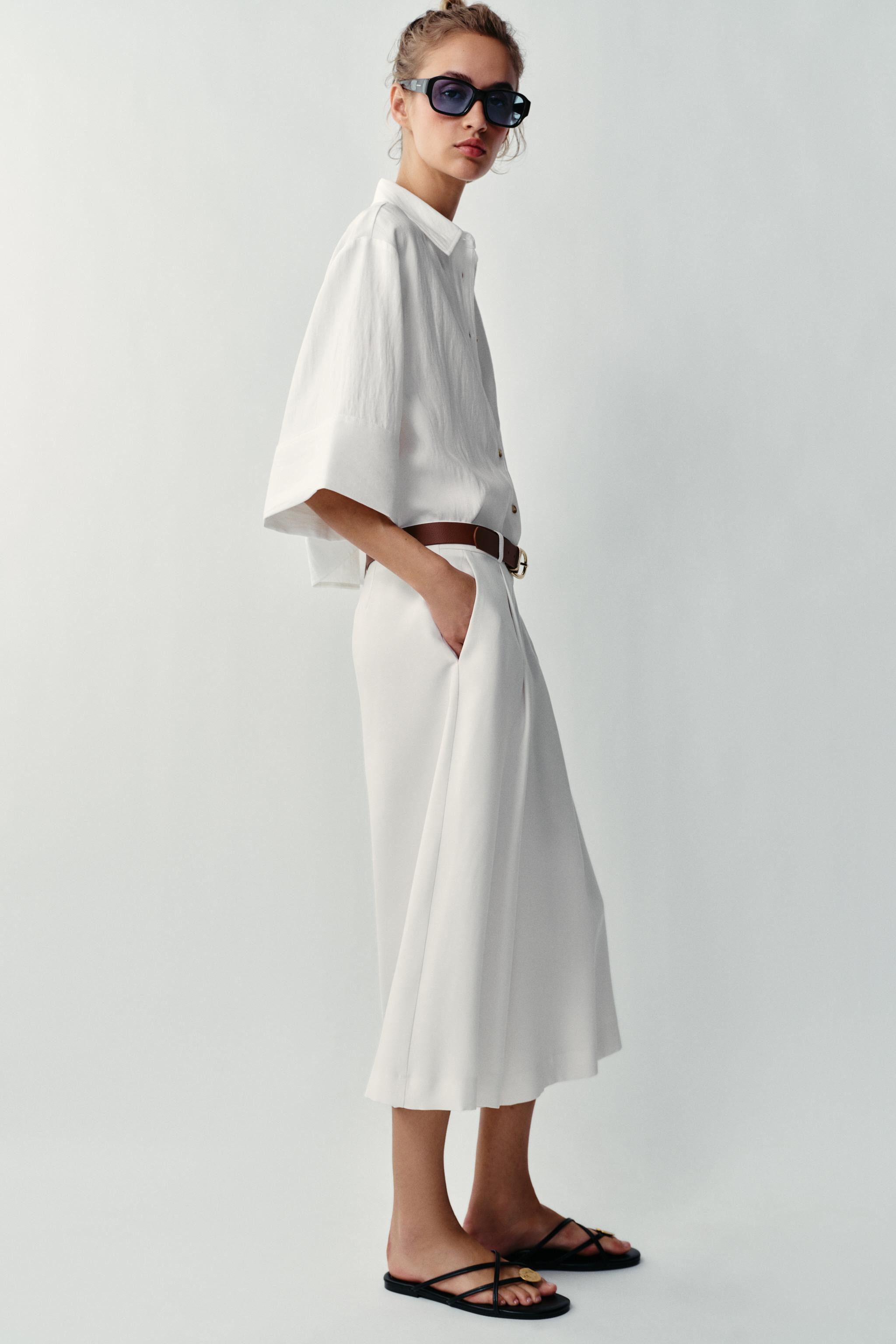 LONG BELTED BERMUDA SHORTS | Zara UK
