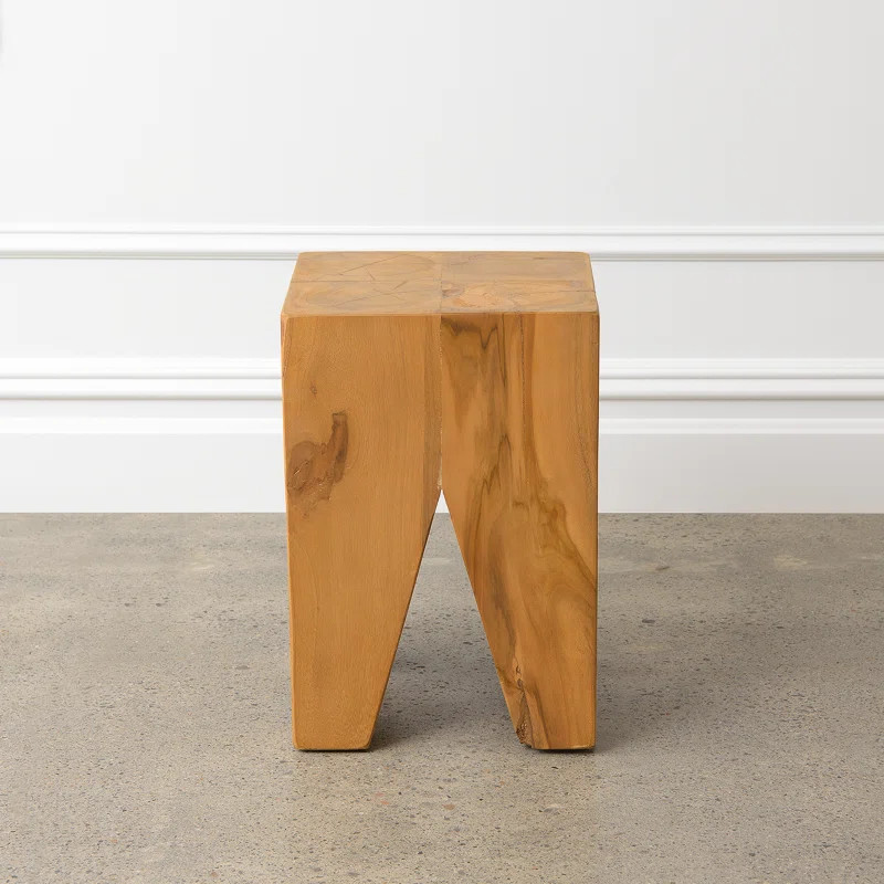 Foundry Select Eisley Solid Wood Accent Stool | Wayfair | Wayfair North America