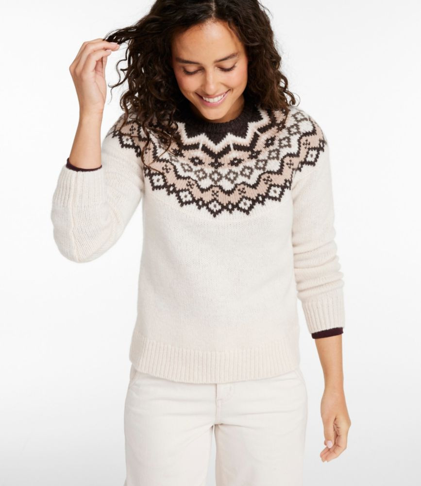 Women's Bean's Classic Ragg Wool Sweater, Crewneck Fair Isle | L.L. Bean