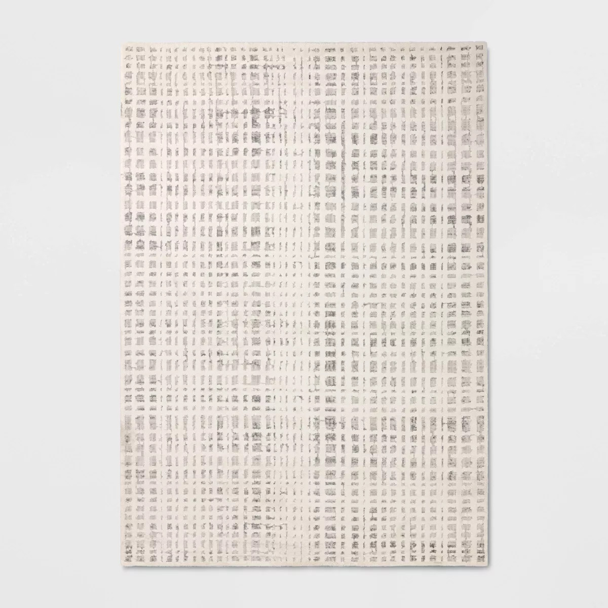 7'x10' High Low Grid Area Rug Taupe/Cream/Gray - Threshold™ | Target