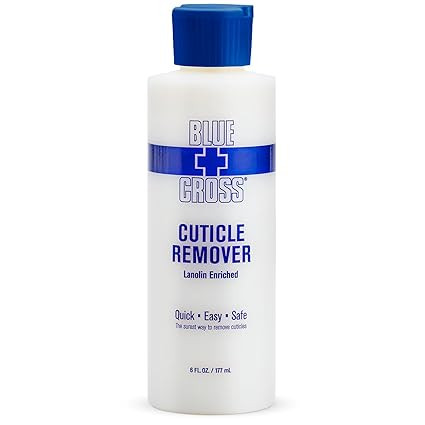 Blue Cross Cuticle Remover Liquid, Cuticle Softener for Nails, Professional Nail Care with Lanoli... | Amazon (US)
