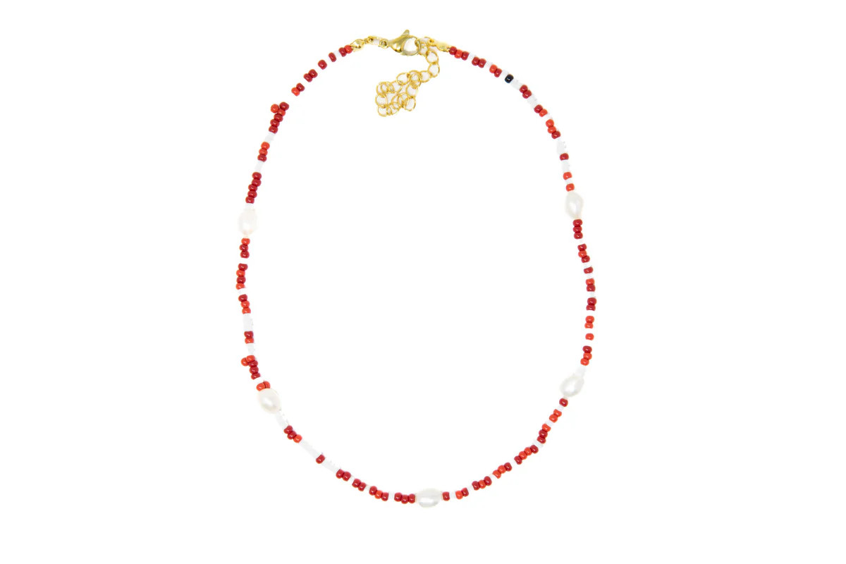 Red Jordan Necklace | Allie + Bess