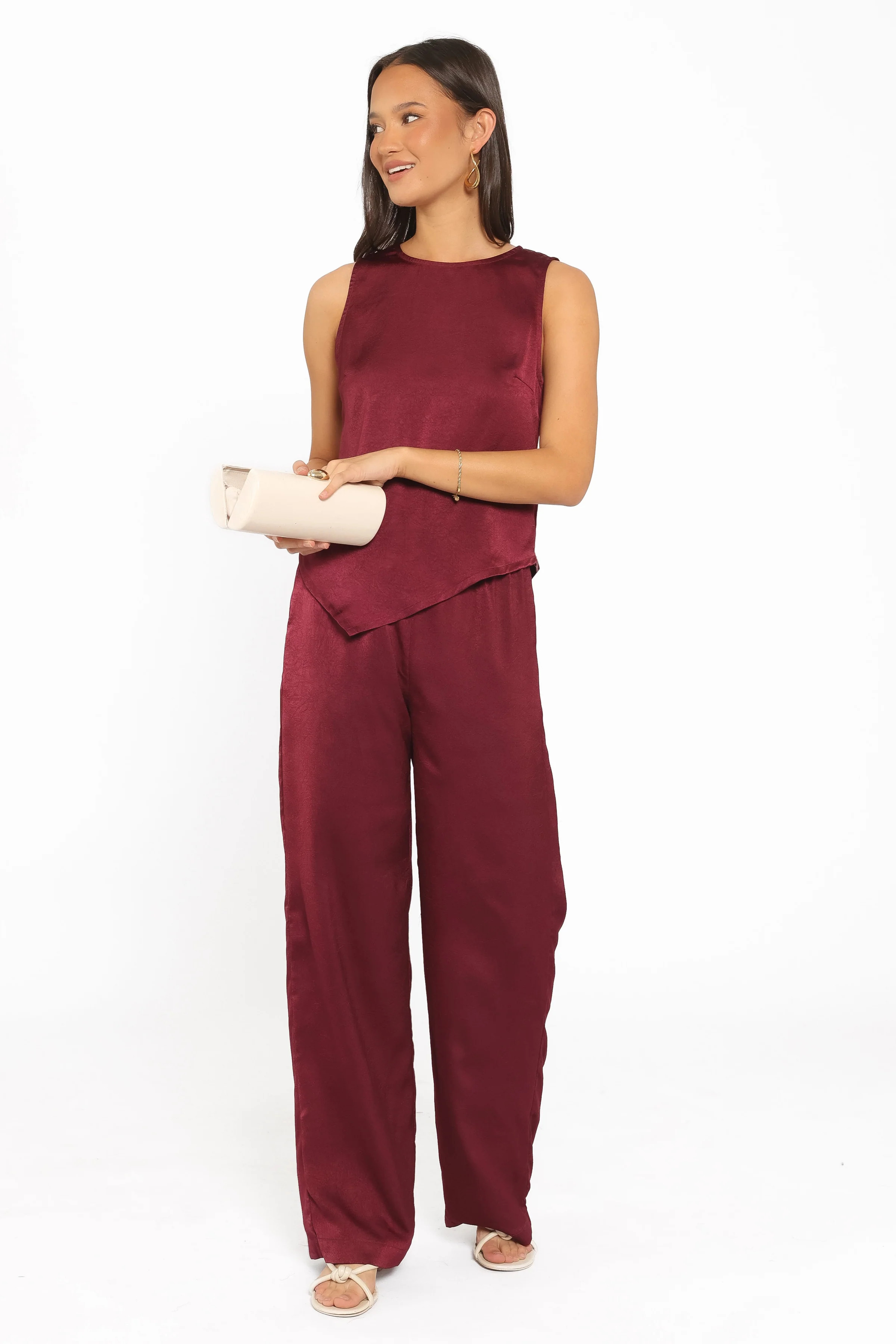 Lira Pant Set - Dark Cherry | Petal & Pup (US)
