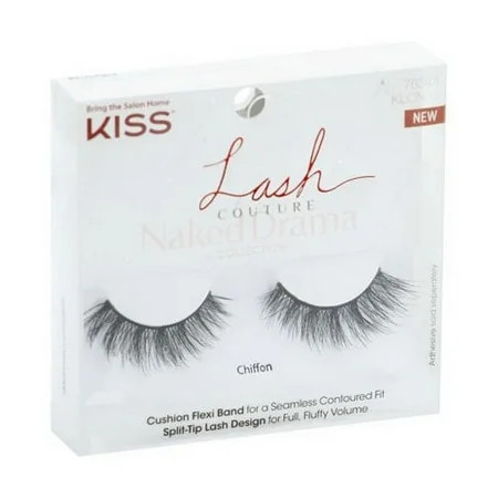 Kiss Eyelashes Couture Naked Drama, Chiffon, 1 Pair, 2 Pack | Walmart (US)
