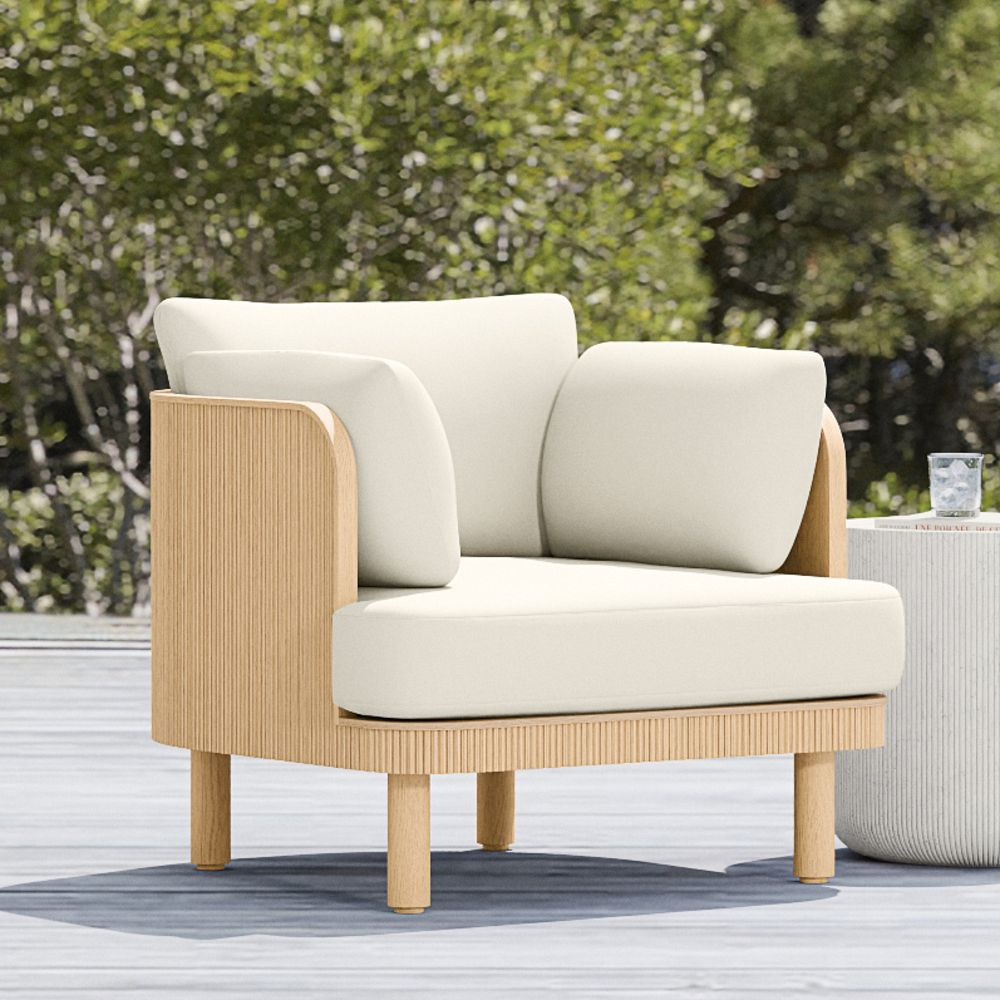 Ellington Outdoor Terrawood Lounge Chair | West Elm (US)