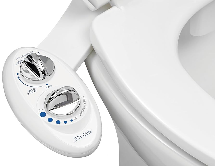 LUXE Bidet NEO 120 - Self-Cleaning Nozzle, Fresh Water Non-Electric Bidet Attachment for Toilet S... | Amazon (US)