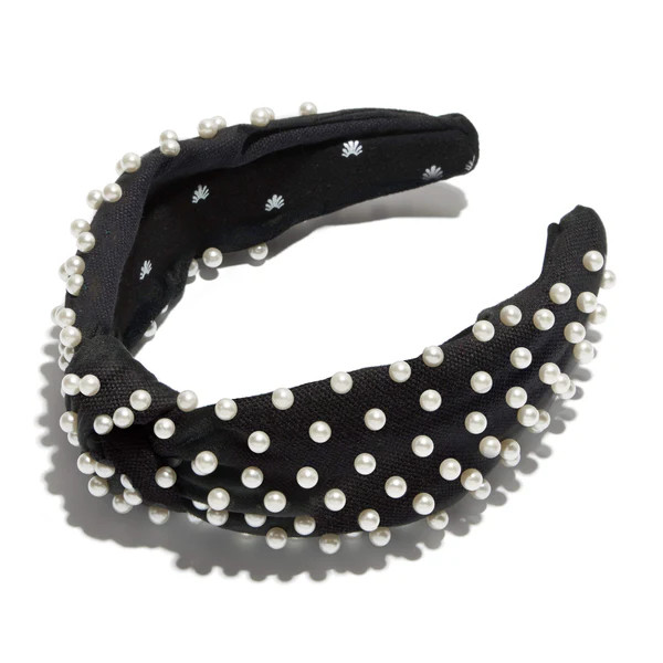 JET PEARL WOVEN KNOTTED HEADBAND | LELE SADOUGHI