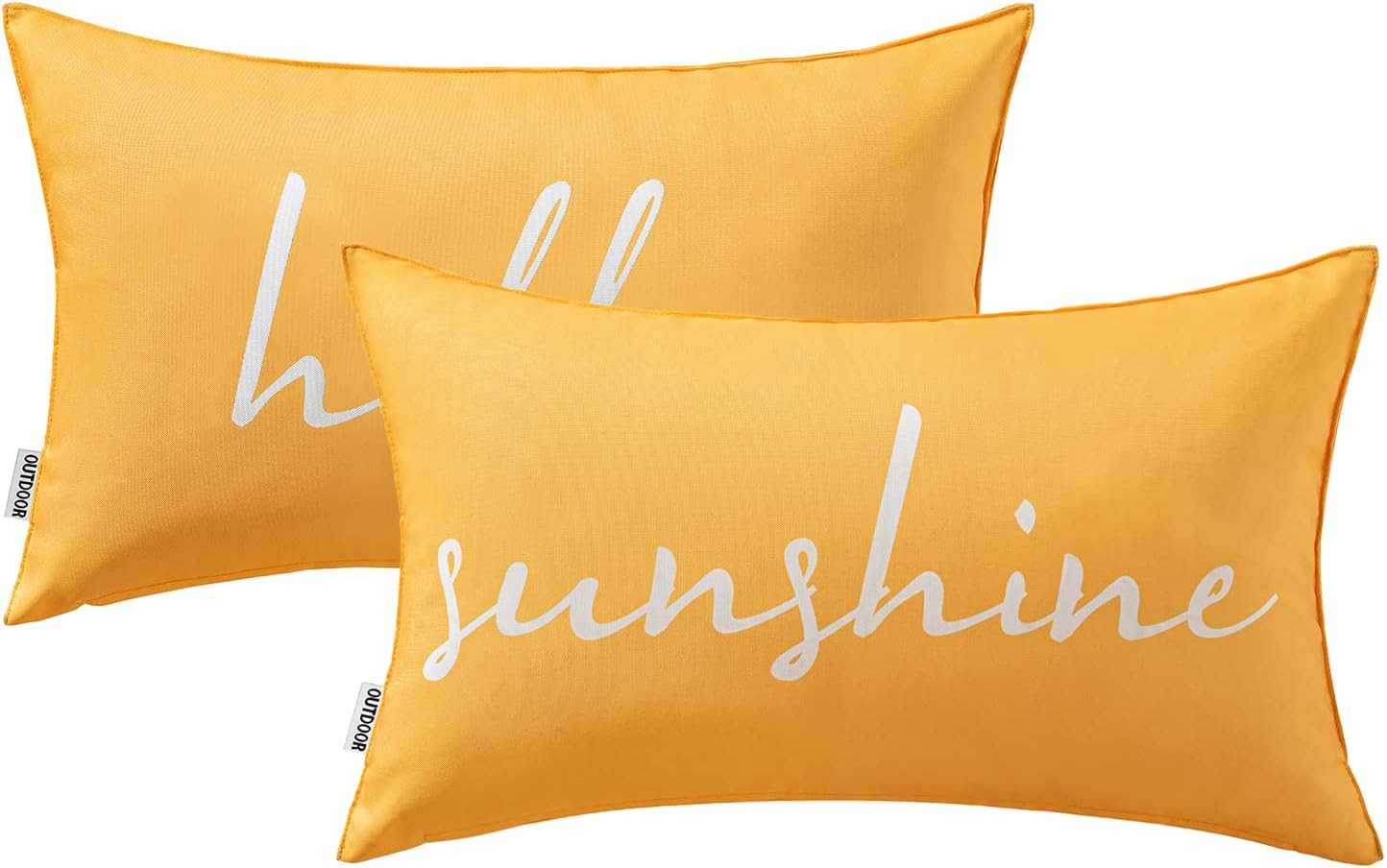 MIULEE Outdoor Waterproof Throw Pillow Covers Set of 2 Spring Hello Sunshine Decorative Outdoor S... | Amazon (US)