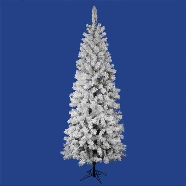Vickerman Unlit 6.5' Flocked Pacific Artificial Christmas Tree | Walmart (US)