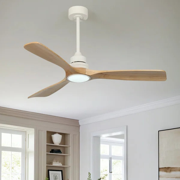 Karlene 52'' Ceiling Fan with LED Lights and Remote Control | Wayfair North America