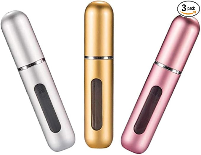 HINNASWA Portable Mini Refillable Perfume Empty Spray Bottle Atomizer Bottom Refill Pump Case for... | Amazon (US)