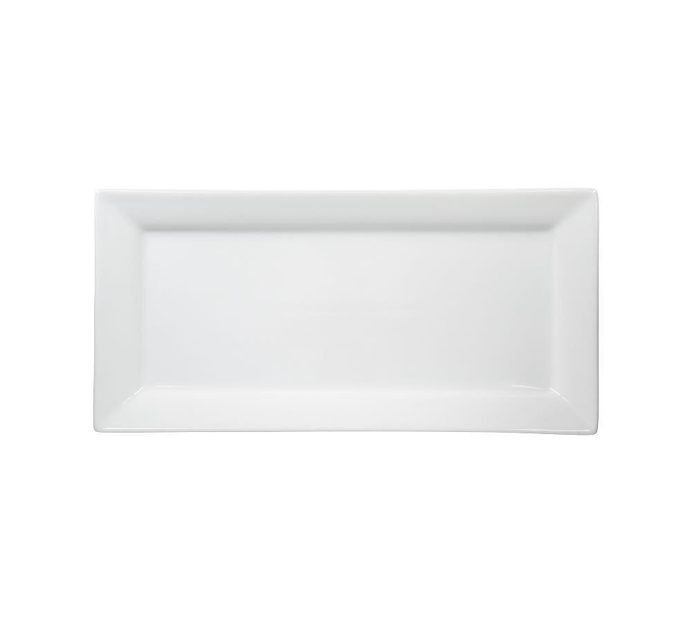 BIA Square Porcelain Platter, Small 14.5""W X 7""L, White | Pottery Barn (US)